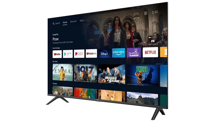 Телевізор TCL 43L5A 43" LED FHD 60Hz Smart Android TV Black, фото № 4