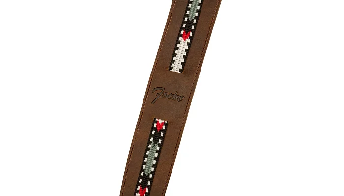 Гітарний ремінь FENDER STRAP ACOUSTIC PARAMOUNT LEATHER BROWN, фото № 3
