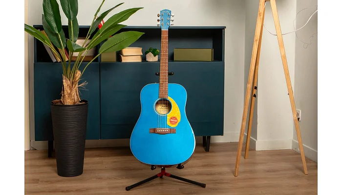 Акустическая гитара FENDER CD-60S FSR BLUE PEARL w/YELLOW PICKGUARD, фото № 7