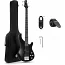 Бас-гітара з чохлом та аксесуарами Donner Music DPJ-100 Electric Bass Guitar Black EC1386