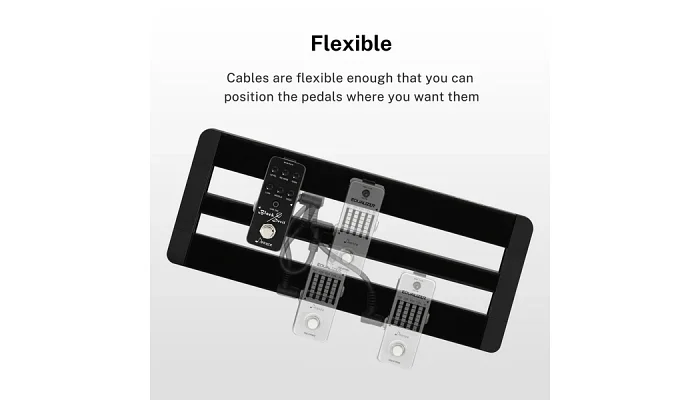 Набір інструментальних патч-кабелів Donner Music Guitar Patch Cable Black 6-Pack 15cm EC1048, фото № 6