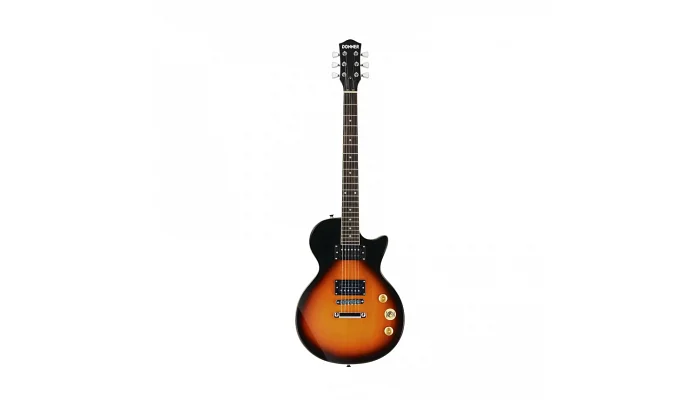 Електрогітара з чохлом та аксесуарами Donner Music DLP-124 Electric Guitar Sunburst EC1276, фото № 2