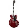Полуакустическая гитара с чехлом и аксессуарами Donner Music DJP-1000 Semi-Hollow Electric Guitar Cherry EC1381