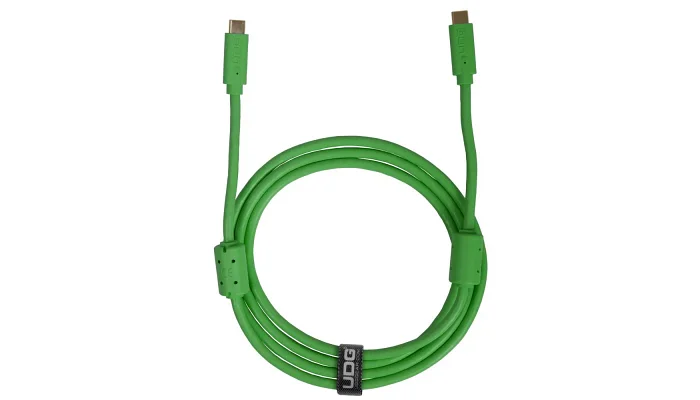 Цифровой кабель Type-C - Type-C UDG Ultimate Cable USB 3.2 C-C Green Straight 1.5m, фото № 1