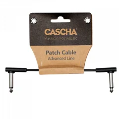 Інструментальний патч-кабель Jack 6.3 моно тато - Jack 6.3 моно тато Cascha CCA-PC110 (Advanced Line Patch Cable Flat, Black, 10 см)
