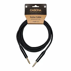 Інструментальний кабель Jack 6.3 моно тато - Jack 6.3 моно тато Cascha CCA-G1BK3 (Advanced Line Guitar Cable, Black, 3 м)