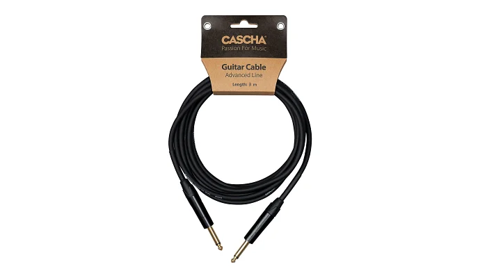 Інструментальний кабель Jack 6.3 моно тато - Jack 6.3 моно тато Cascha CCA-G1BK6 (Advanced Line Guitar Cable, Black, 6 м), фото № 1