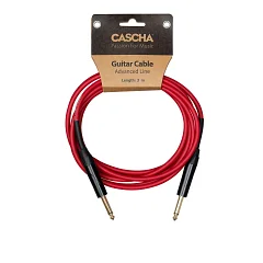 Інструментальний кабель Jack 6.3 моно тато - Jack 6.3 моно тато Cascha CCA-G1RD6 (Advanced Line Guitar Cable, Red, 6 м)