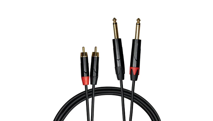 Міжблочний кабель 2 x RCA тато - Jack 6.3 x 2 моно тато Cascha CCA-A1CJ3 (Advanced Line Audio Cable Cinch, 3 м), фото № 2