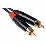 Міжблочний кабель 2 x RCA тато - Jack 6.3 x 2 моно тато Cascha CCA-A1CJ3 (Advanced Line Audio Cable Cinch, 3 м)