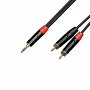 Міжблочний кабель 2 x RCA тато - mini jack 3.5 стерео тато Cascha CCA-A1CM1 (Advanced Line Audio Cable Cinch, 1 м)