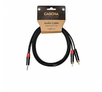 Міжблочний кабель 2 x RCA тато - mini jack 3.5 стерео тато Cascha CCA-A1CM2 (Advanced Line Audio Cable Cinch, 2 м)