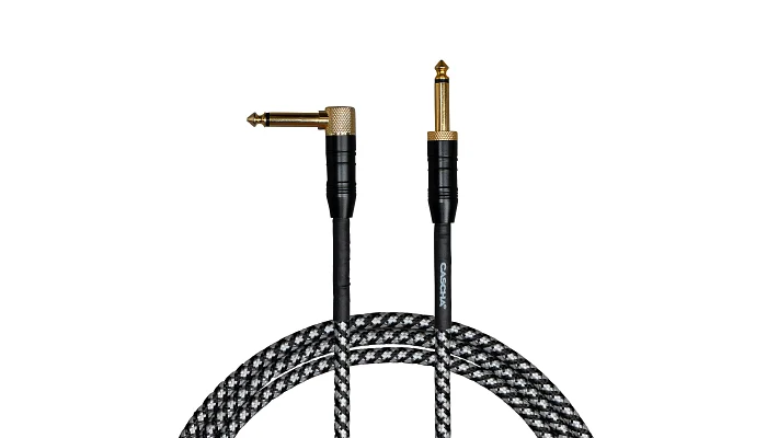 Інструментальний кабель Jack 6.3 моно тато - Jack 6.3 моно тато Cascha CCP-G2ABK6 (Professional Line Guitar Cable, Tweed Black, 6 м), фото № 3