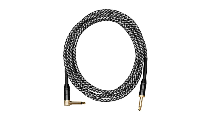 Інструментальний кабель Jack 6.3 моно тато - Jack 6.3 моно тато Cascha CCP-G2ABK6 (Professional Line Guitar Cable, Tweed Black, 6 м), фото № 2