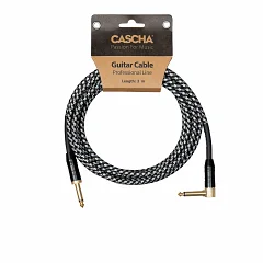 Інструментальний кабель Jack 6.3 моно тато - Jack 6.3 моно тато Cascha CCP-G2ABK6 (Professional Line Guitar Cable, Tweed Black, 6 м)