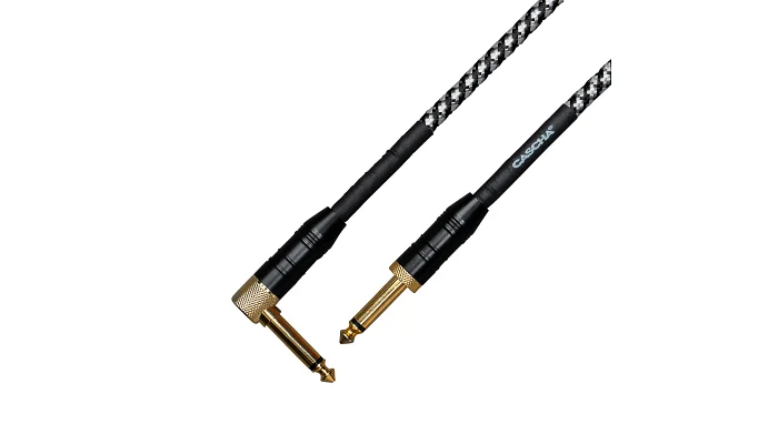 Інструментальний кабель Jack 6.3 моно тато - Jack 6.3 моно тато Cascha CCP-G2ABK9 (Professional Line Guitar Cable, Tweed Black, 9 м), фото № 4