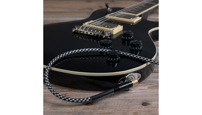 Інструментальний кабель Jack 6.3 моно тато - Jack 6.3 моно тато Cascha CCP-G2ABK9 (Professional Line Guitar Cable, Tweed Black, 9 м), фото № 8