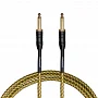 Інструментальний кабель Jack 6.3 моно тато - Jack 6.3 моно тато Cascha CCP-G2STW3 (Professional Line Guitar Cable, Tweed Natural, 3 м)