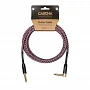 Інструментальний кабель Jack 6.3 моно тато - Jack 6.3 моно тато Cascha CCP-G2ARD3 (Professional Line Guitar Cable, Tweed Red, 3 м)