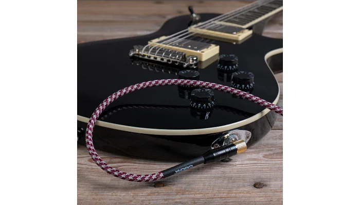 Інструментальний кабель Jack 6.3 моно тато - Jack 6.3 моно тато Cascha CCP-G2ARD3 (Professional Line Guitar Cable, Tweed Red, 3 м), фото № 8