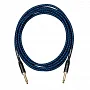 Інструментальний кабель Jack 6.3 моно тато - Jack 6.3 моно тато Cascha CCP-G2SBL3 (Professional Line Guitar Cable, Tweed Blue, 3 м)