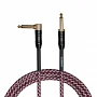 Інструментальний кабель Jack 6.3 моно тато - Jack 6.3 моно тато Cascha CCP-G2ARD6 (Professional Line Guitar Cable, Tweed Red, 6 м)