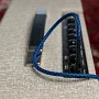 Інструментальний кабель Jack 6.3 моно тато - Jack 6.3 моно тато Cascha CCP-G2ABL6 (Professional Line Guitar Cable, Tweed Blue, 6 м)
