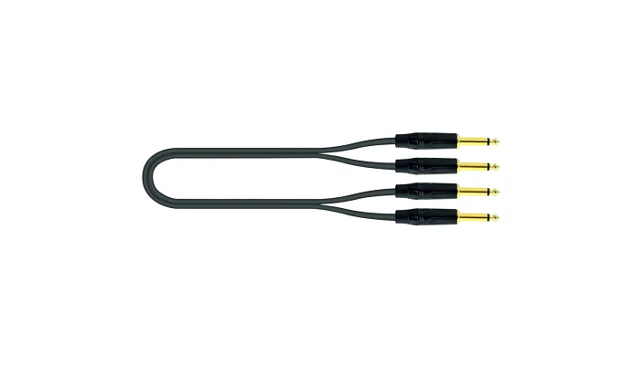 Міжблочний кабель 2 x Jack 6.3 mm моно тато - 2 x Jack 6.3 mm моно тато QUIK LOK JUST KEY 1m, фото № 3