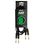 Міжблочний кабель 2 x Jack 6.3 mm моно тато - 2 x Jack 6.3 mm моно тато QUIK LOK JUST KEY 1m