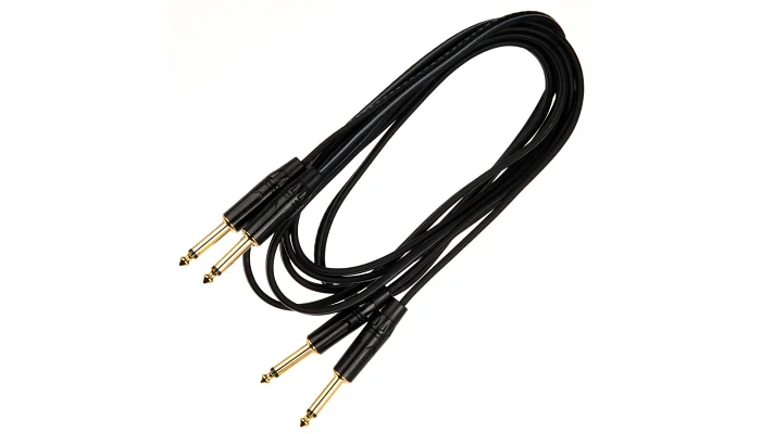 Міжблочний кабель 2 x Jack 6.3 mm моно тато - 2 x Jack 6.3 mm моно тато QUIK LOK JUST KEY 1m, фото № 2