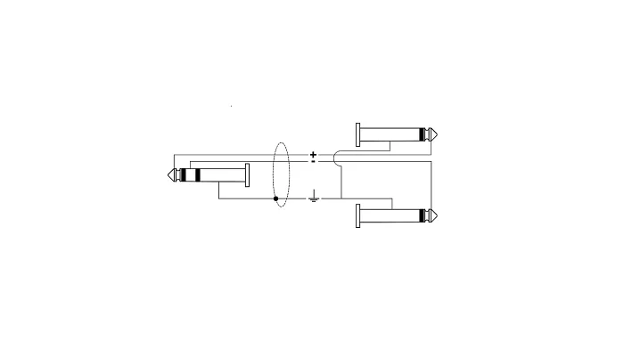 Межблочный кабель 2 x Jack 6.3 мм моно папа - Jack 6.3 мм стерео папа QUIK LOK JUST JS2JM 3m, фото № 5