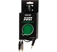 Міжблочний кабель 2 x RCA тато - mini jack 3.5 стерео тато QUIK LOK JUST J352RCA 3m