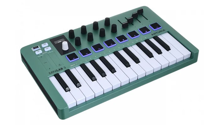 MIDI-клавіатура Arturia MiniLab 3 Mint Edition + Arturia Analog Lab V, фото № 5