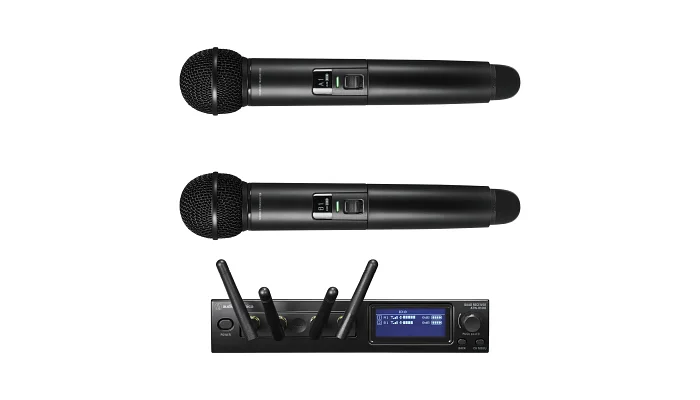 Радіосистема із двома ручними мікрофонами AUDIO-TECHNICA ATW-1422, фото № 1