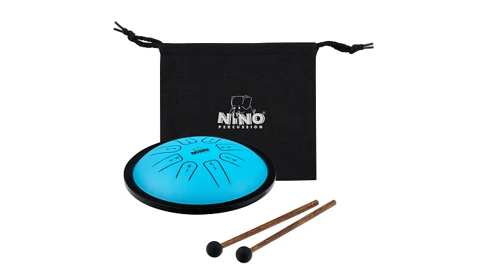 Глюкофон Meinl Nino Steel Tongue Drum NINO981 (7") Blue, фото № 4