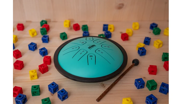 Глюкофон Meinl Nino Steel Tongue Drum NINO982 (7") Mint Green, фото № 5