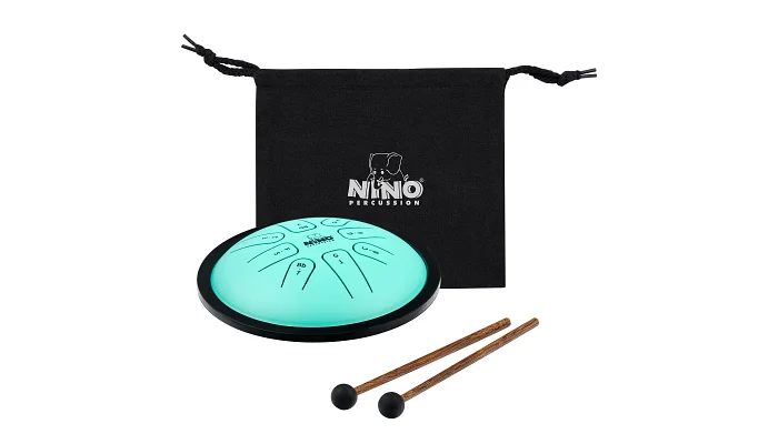 Глюкофон Meinl Nino Steel Tongue Drum NINO982 (7") Mint Green, фото № 4