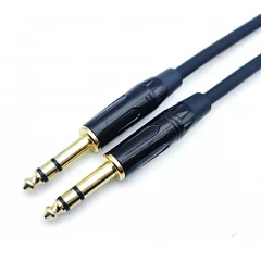 Микрофонный кабель Jack 6.3 мм стерео папа - Jack 6.3 мм стерео папа 4all Audio 6.35 TRS - 6.35 TRS Stereo 2M