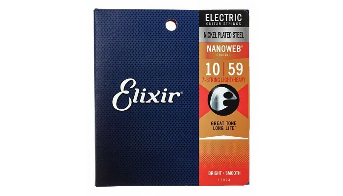 Набор струн для электрогитары Elixir EL NW LH 7 strings, фото № 1