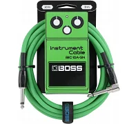 Інструментальний кабель Jack 6.3 моно тато - Jack 6.3 моно тато BOSS BIC10AGN Green, 3m