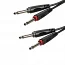 Міжблочний кабель 2 х Jack 6.3 мм моно тато - 2 х Jack 6.3 мм моно тато Roxtone SACC100L2, 2 м