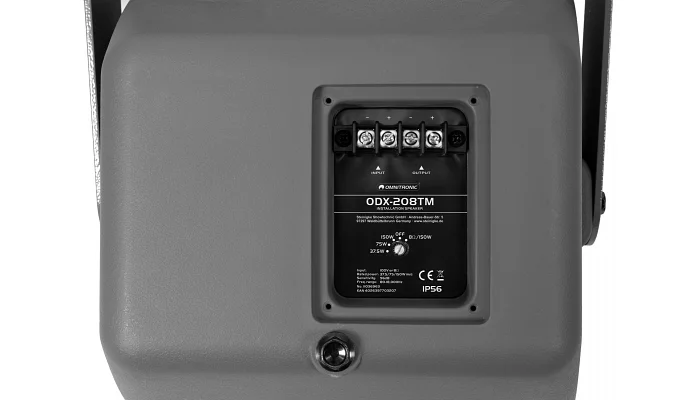 Настенная акустическая система OMNITRONIC ODX-208TM (Dark grey), фото № 8