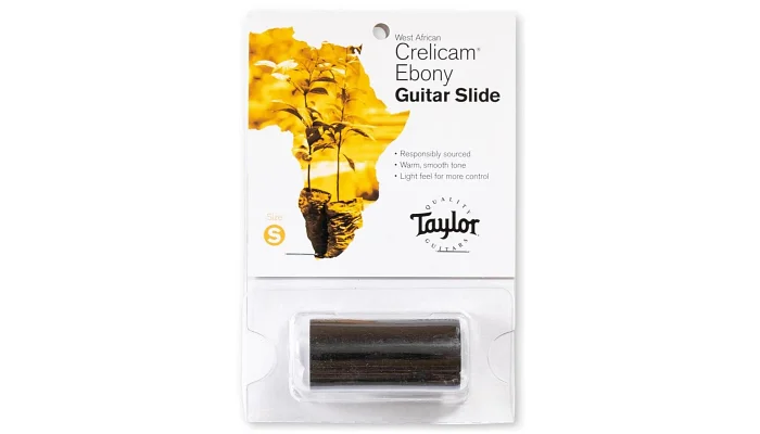 Слайдер TAYLOR GUITARS CRELICAM EBONY GUITAR SLIDER SMALL 11/16", фото № 2