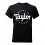 Футболка TAYLOR GUITARS T-SHIRT MENS BLACK WHITE LOGO M