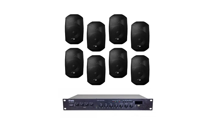 Комплект звуку DV audio LA1208MS4B для приміщень до 160 м ², фото № 1