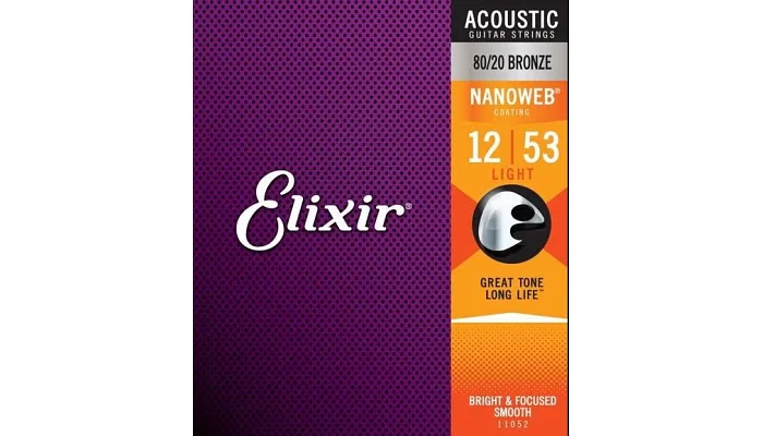 Набір струн для акустичної гітари Elixir AC NW CL 3 packs