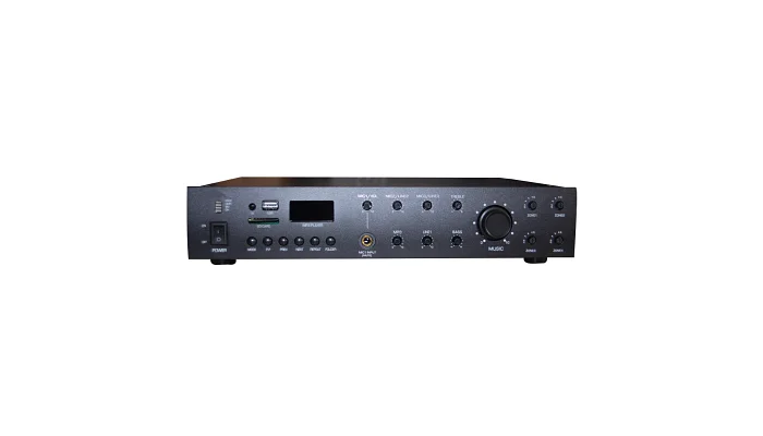Трансляційний підсилювач потужності BIG 5ZONE180 MP3/FM/BT REMOTE, фото № 1