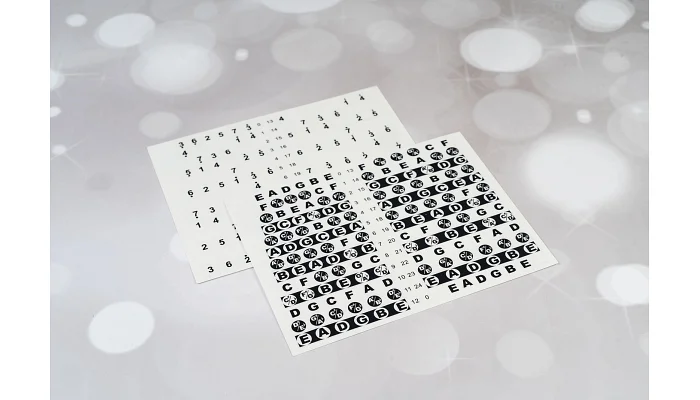 Наклейки для грифа гитары Guitto GFM-01 Fretboard Stickers, фото № 5
