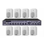 Комплект звуку DV audio DMA606CON1W для приміщень до 240 м²