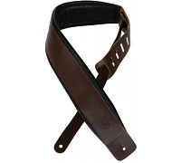 Гітарний ремінь LEVY'S DM1PD-DBR Larsen Leather Deluxe Series (Dark Brown)